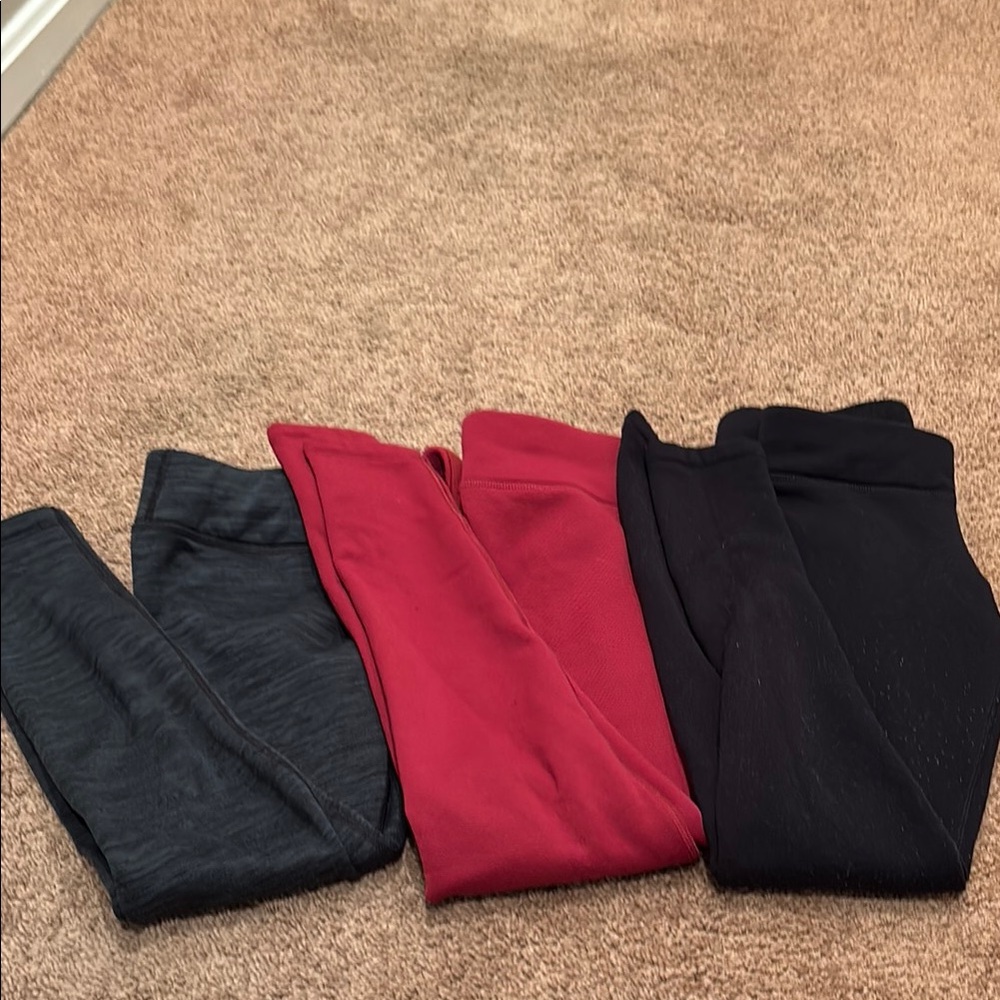 Set of 3 Athleta Girl Polartec leggings